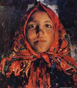 Filip Andreevich Malyavin Village girl oil painting on canvas